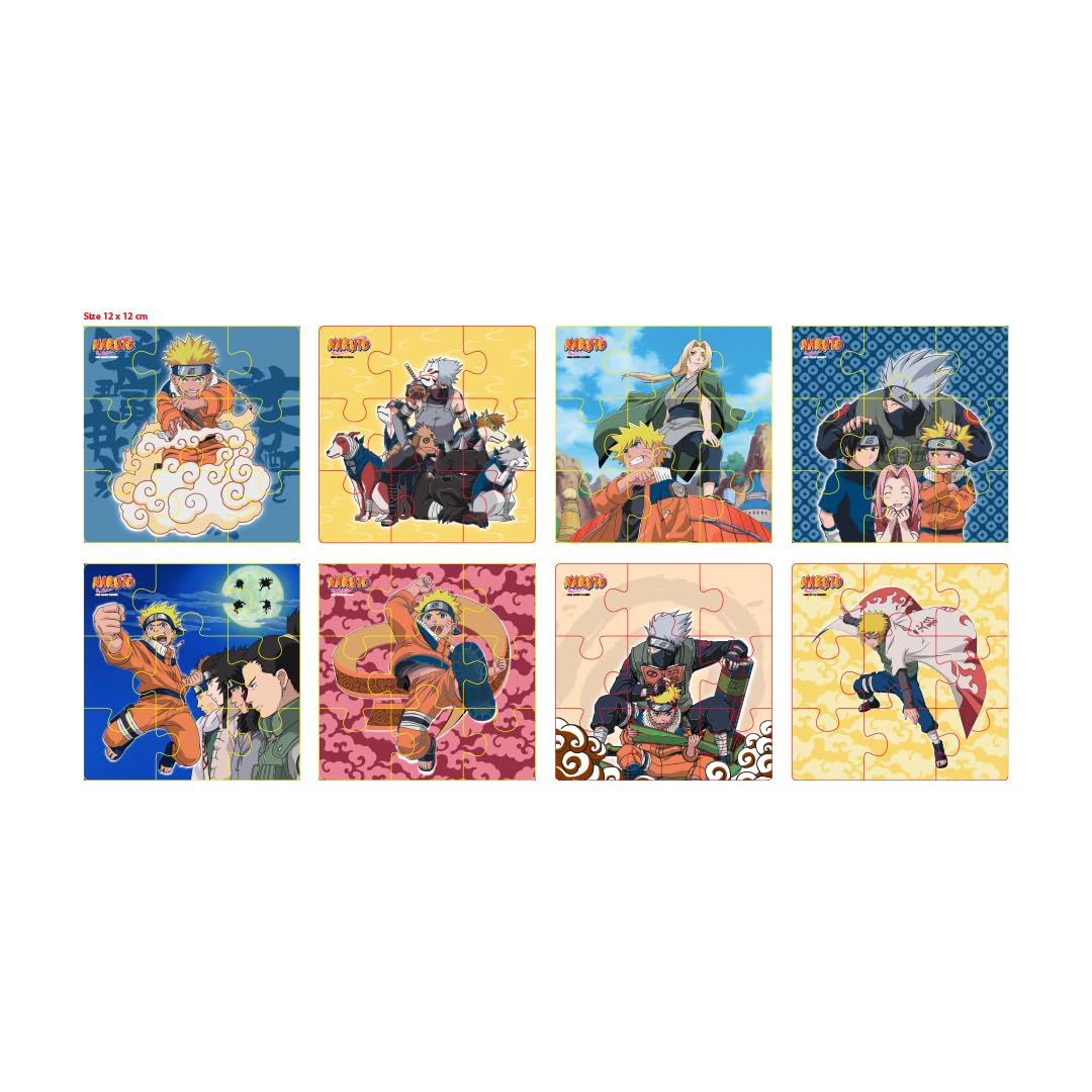 Arjoos | 8 in 1 - Topps Naruto Jigsaw Puzzles (72 pieces) | For both boys and girls | Jigsaw Naruto Puzzle | suitable for both kids (4-10 years) and adults.