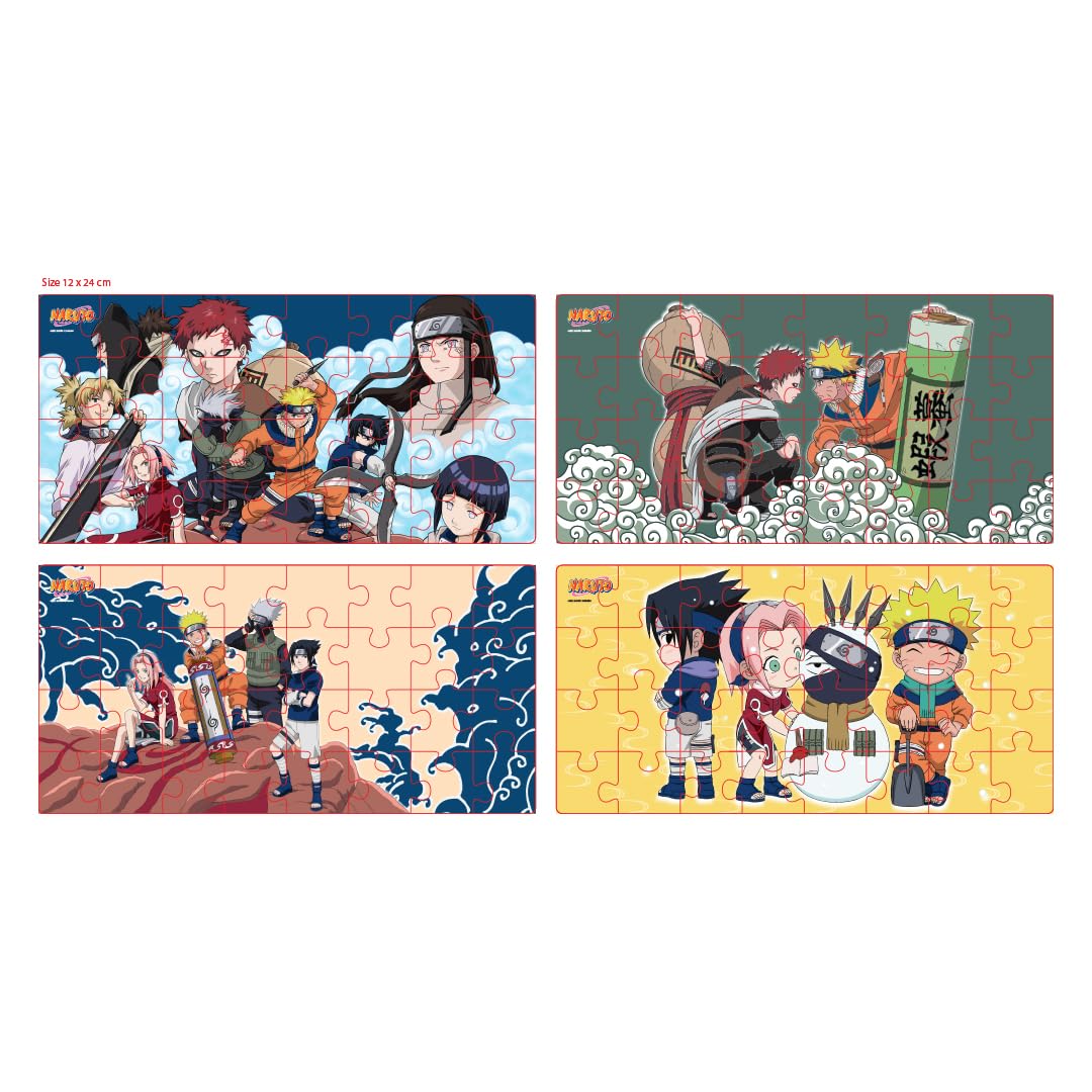 Arjoos | 8 in 1 - Topps Naruto Jigsaw Puzzles (72 pieces) | For both boys and girls | Jigsaw Naruto Puzzle | suitable for both kids (4-10 years) and adults.