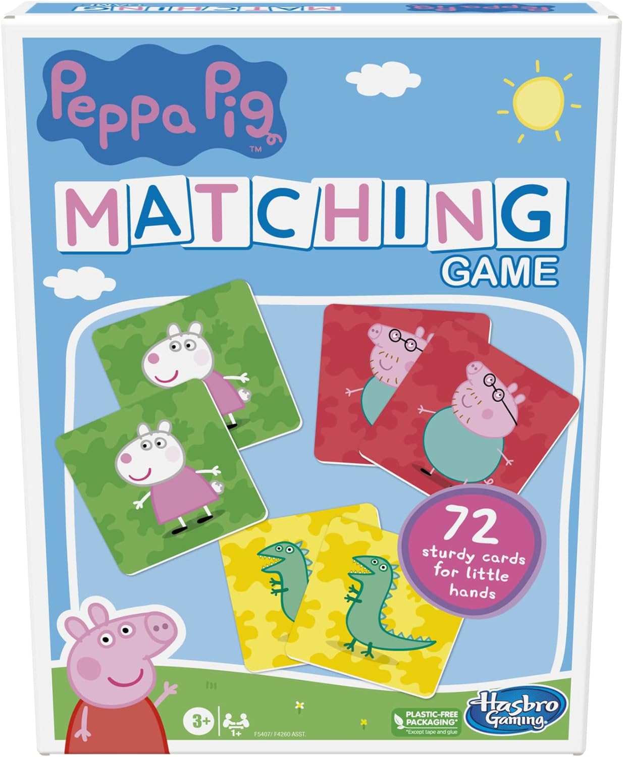 Arjoos |  Peppa Pig Matching Game for Kids  | 72 Sturdy Picture Cards | Fun Preschool Game for 1+ Players | Birthday Gifts for Kids - Age - 3+Years