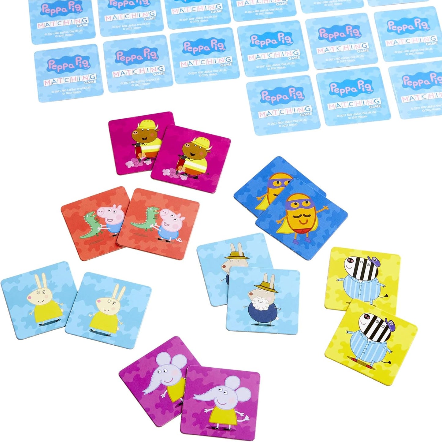 Arjoos |  Peppa Pig Matching Game for Kids  | 72 Sturdy Picture Cards | Fun Preschool Game for 1+ Players | Birthday Gifts for Kids - Age - 3+Years