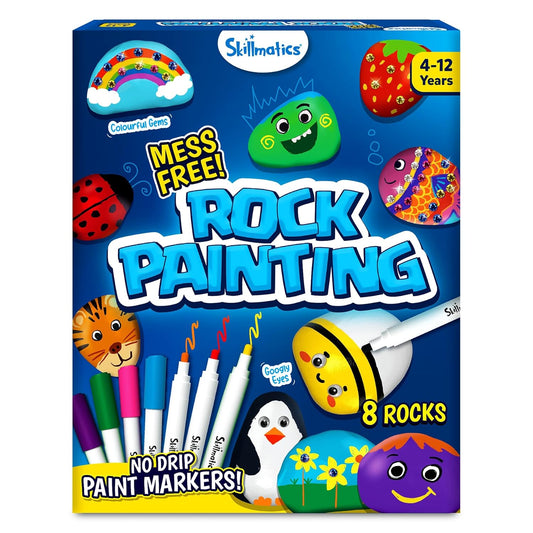 Arjoos | Rock Painting Kit | Mess-Free Art & Craft Activity  | Craft Kits & Supplies, DIY Creative Activity | Birthday Gifts for Kids - Age - 5+Years