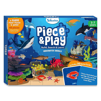 Arjoos | Skillmatics Floor Puzzle & Game - Piece & Play Underwater Animals, Jigsaw & Toddler Puzzles, Educational Toy, Gifts for Boys & Girls Ages 3+