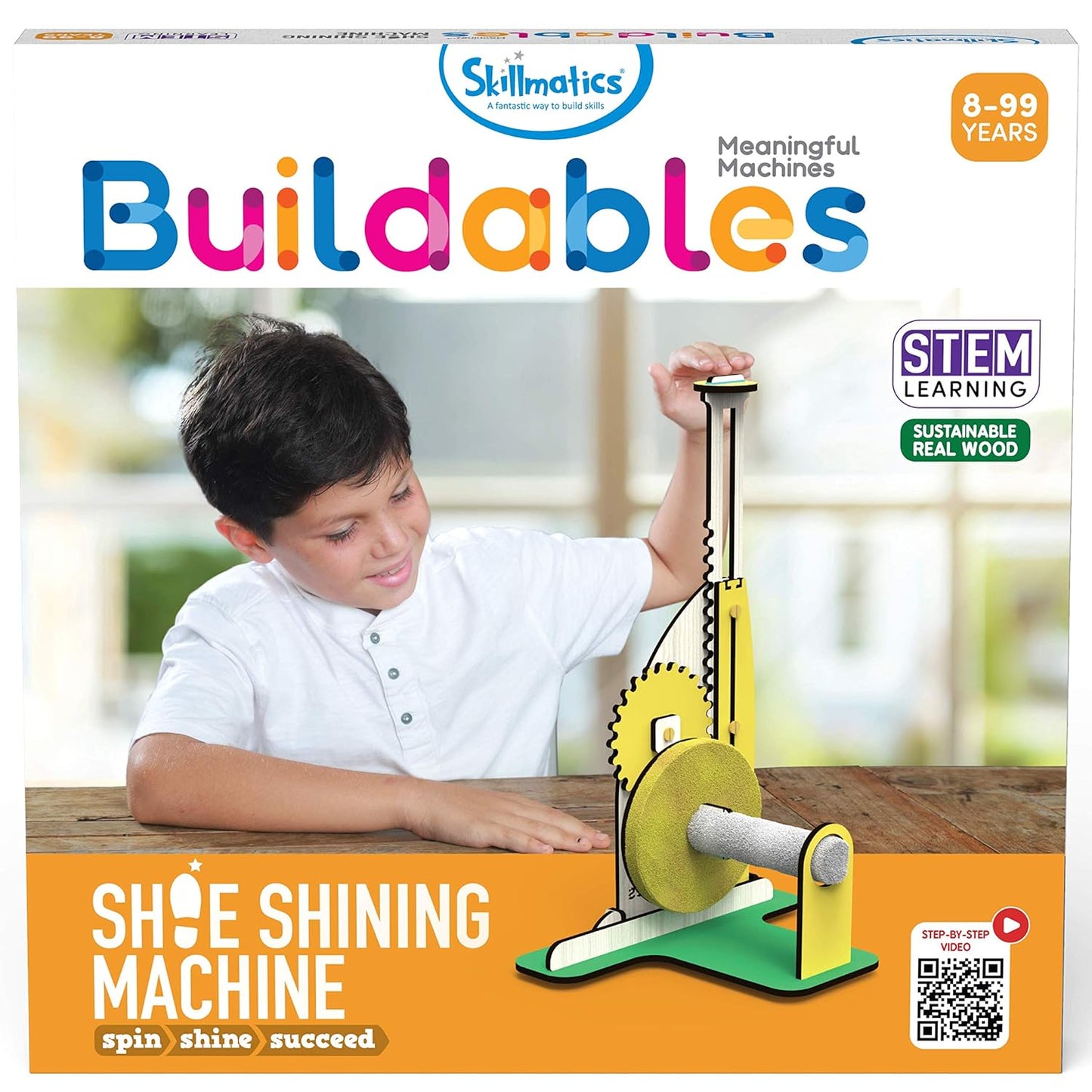 Arjoos | Skillmatics Building Toy | Buildables Shoe Shining Machine | Gifts for Ages 8 and Up | Educational & Construction Activity Kit | Multicolour | Both Boys and Girls