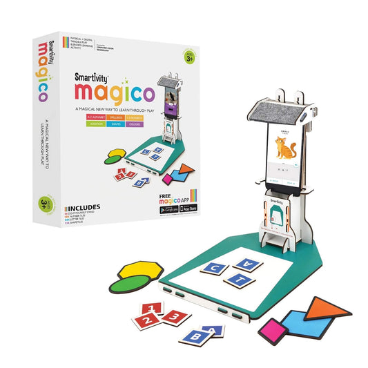 Arjoos | Smartivity Magico - Engineered Wood | A MAGICAL NEW WAY TO LEARN THROUGH PLAY | (English, Math, Shape, Colour) Learning Activity |  Birthday Gift For Kids - ( Ages - 3+ Years )