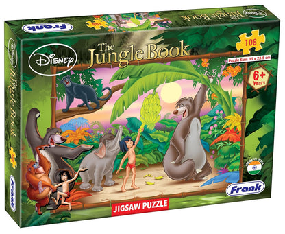 Arjoos | The Jungle Book Jigsaw Puzzle (108 Pieces)  | Fun & Challenging Brain Booster Games|  Engaging Puzzle for Focus and Memory - Birthday Gift for Boys & Girls - ( Ages - 6+ )