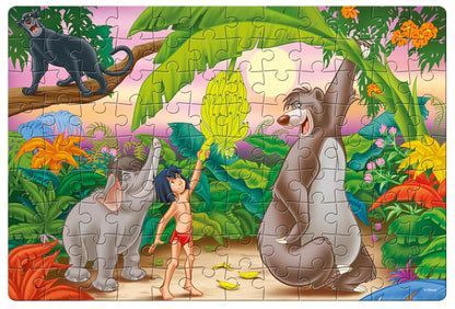 Arjoos | The Jungle Book Jigsaw Puzzle (108 Pieces)  | Fun & Challenging Brain Booster Games|  Engaging Puzzle for Focus and Memory - Birthday Gift for Boys & Girls - ( Ages - 6+ )