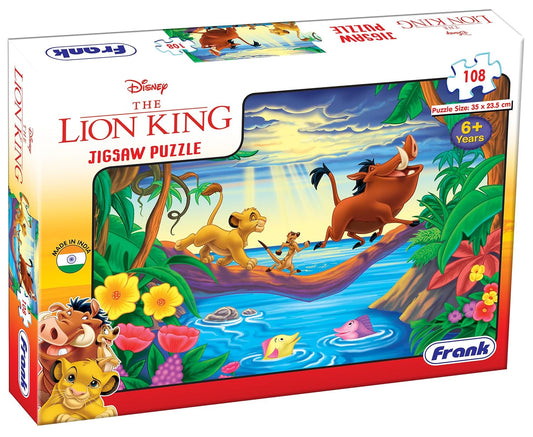 Arjoos | The Lion King Jigsaw Puzzle (108 Pieces)  | Fun & Challenging Brain Booster Games | Engaging Puzzle for Focus and Memory - Birthday Gift for Boys & Girls - ( Ages - 6+ )