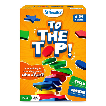 Arjoos | To The Top - Board Game | Matching & Balancing Game With A Twist, Match Colors & Shapes | Fun Family Friendly Game, For Kid | Birthday Gift For Kids - ( Ages - 6+ )