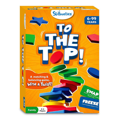 Arjoos | To The Top - Board Game | Matching & Balancing Game With A Twist, Match Colors & Shapes | Fun Family Friendly Game, For Kid | Birthday Gift For Kids - ( Ages - 6+ )