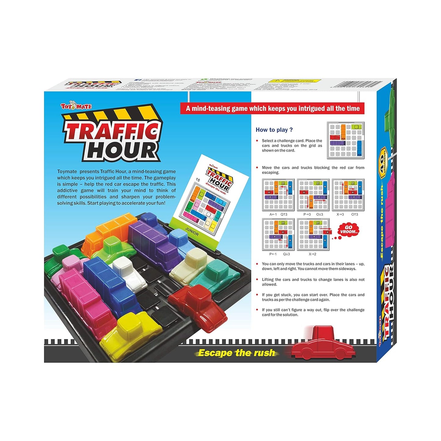 Arjoos | Traffic Hour  |  40 Logical Thinking Challenges | A Mind Teasing Rush Hour Puzzle Game for Kids 8 Years & Above | Toy for Boys and Girls