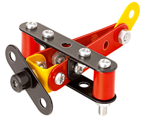 Arjoos | Mechanix MINI PLANE | Engineering System For Creative Kids | 36 Pieces | DIY STEM Toys | Metal Construction Set For Boys and Girls | Birthday Gifts for Kids - Age - 7+Years