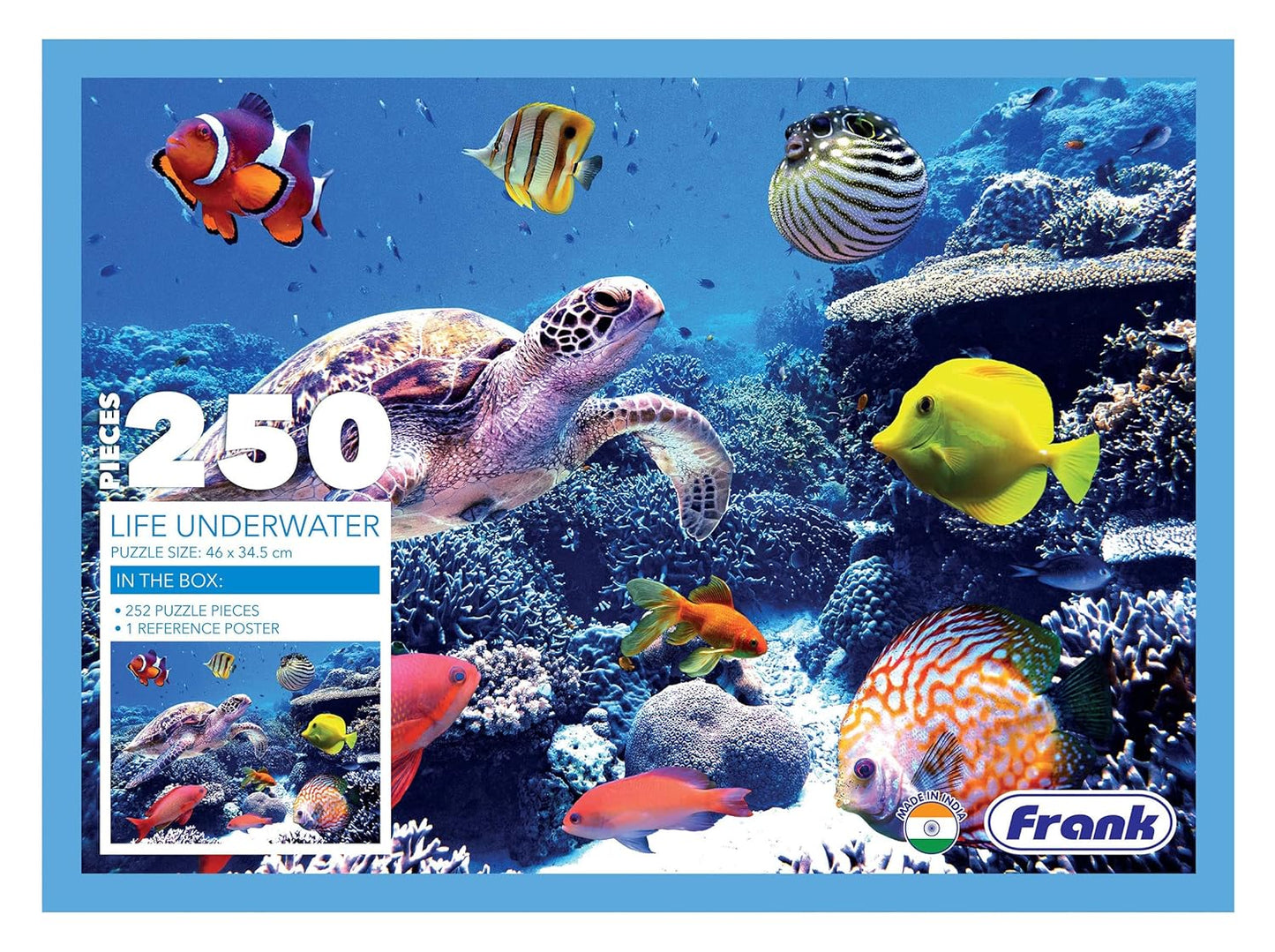 Arjoos | Life Underwater Jigsaw Puzzle (250 Pieces) | Fun & Challenging Brain Booster Games | Engaging Puzzle for Focus and Memory - Birthday Gift for Boys & Girls - ( Ages - 9+ )