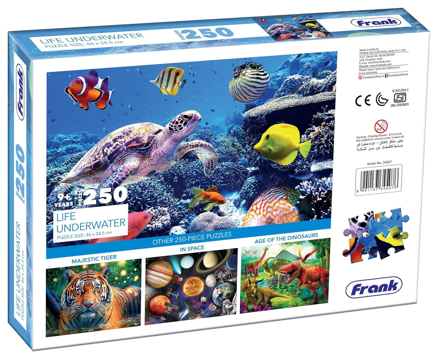 Arjoos | Life Underwater Jigsaw Puzzle (250 Pieces) | Fun & Challenging Brain Booster Games | Engaging Puzzle for Focus and Memory - Birthday Gift for Boys & Girls - ( Ages - 9+ )