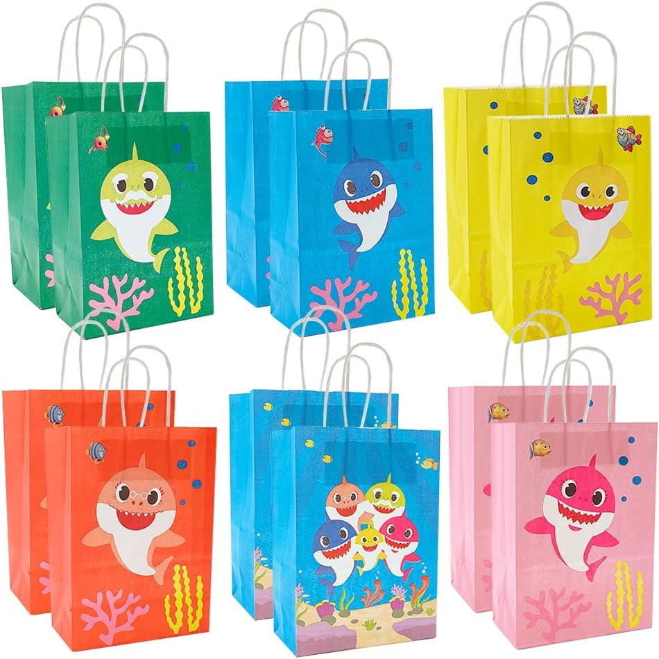 Arjoos | Baby Shark Party Favors Bag ( Pack Of 12 )