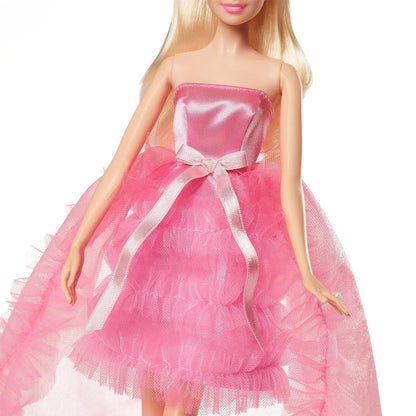 Arjoos  |  Barbie Doll, Birthday Wishes, Giftable, Blonde in Pink Dress