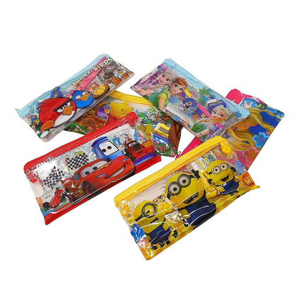 Arjoos | Birthday Party Return Gifts for Kids Stationary Pouches -Cartoon Themed