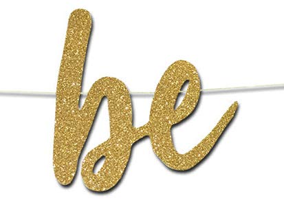 Arjoos | Bride To Be Gold Glitter Cursive Letter Banner