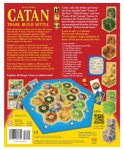 Arjoos | CATAN Trade Build Settle Game for Adults and Family 3 to 4 Players