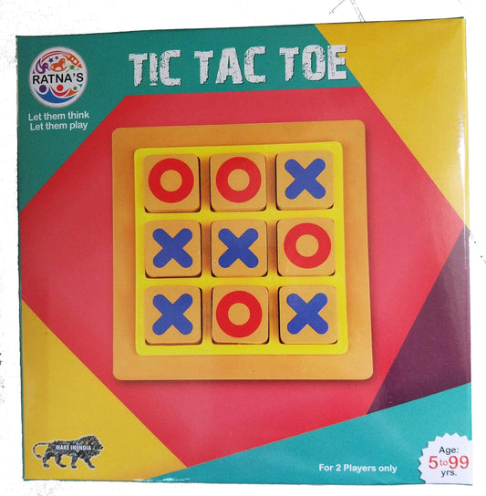 Arjoos | Classic Tic Tac Toe Toy Game Zero and Cross Game (Tic Tac Toe Game) for Adult, Kid