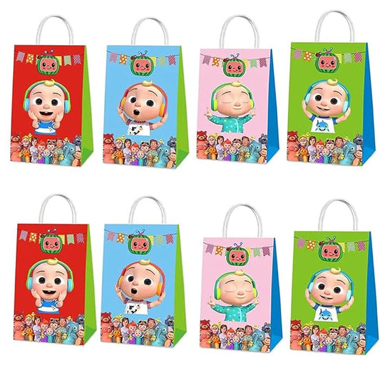 Arjoos | Cocomelon Birthday Party Gift Goody Bags (pack Of 12)