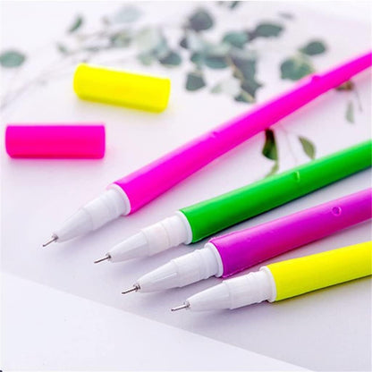 Arjoos | Colorful Cute Flower Plastic Stationery Gel Pen , ( Pack of 12)