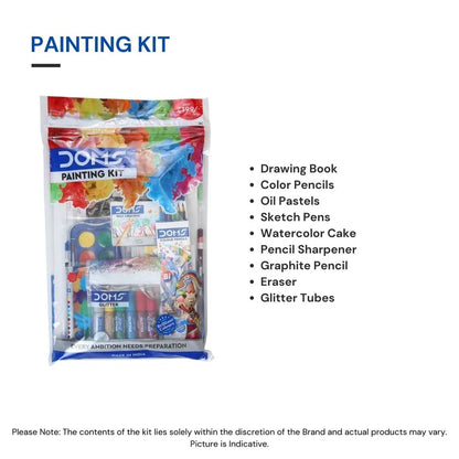 Arjoos | DOMS Painting Kit - with pencil set | Birthday Gifts for Kids - Pack of 1 - ( Ages - 3+ )