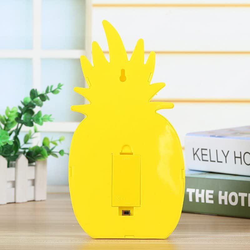 Arjoos | Decorative LED Pineapple Light Tropical Desk Lamp Marquee Sign Light (Battery Operated)