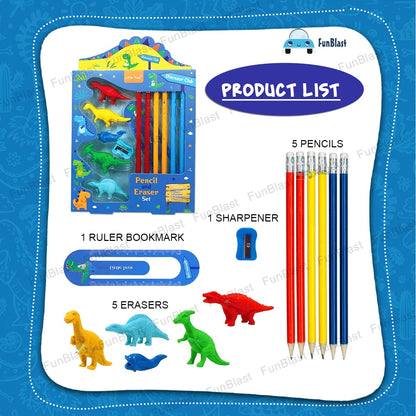 Arjoos | Dinosaur Theme Stationary Kit for Kids