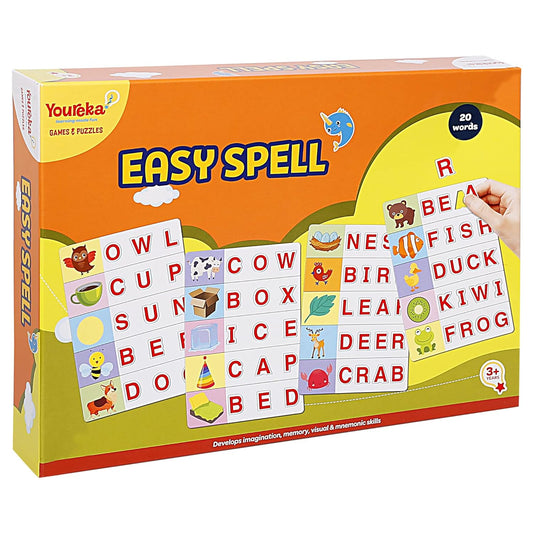 Arjoos | Easy Spell Puzzle | Fun Learning Activity for Kids | Educational Toy for Early Learners | Learning Kit For Kids - Ages -3+ Years .