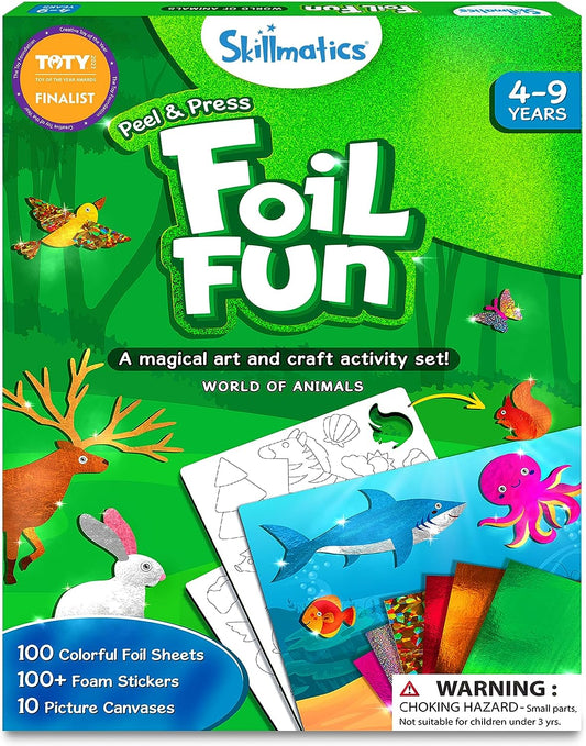 Arjoos |  Skillmatics Foil Fun -  World Of Animals | Art & Craft Activity |  DIY Creative Activity  Gifts for Boys & Girls | Ages (4 -9Years)