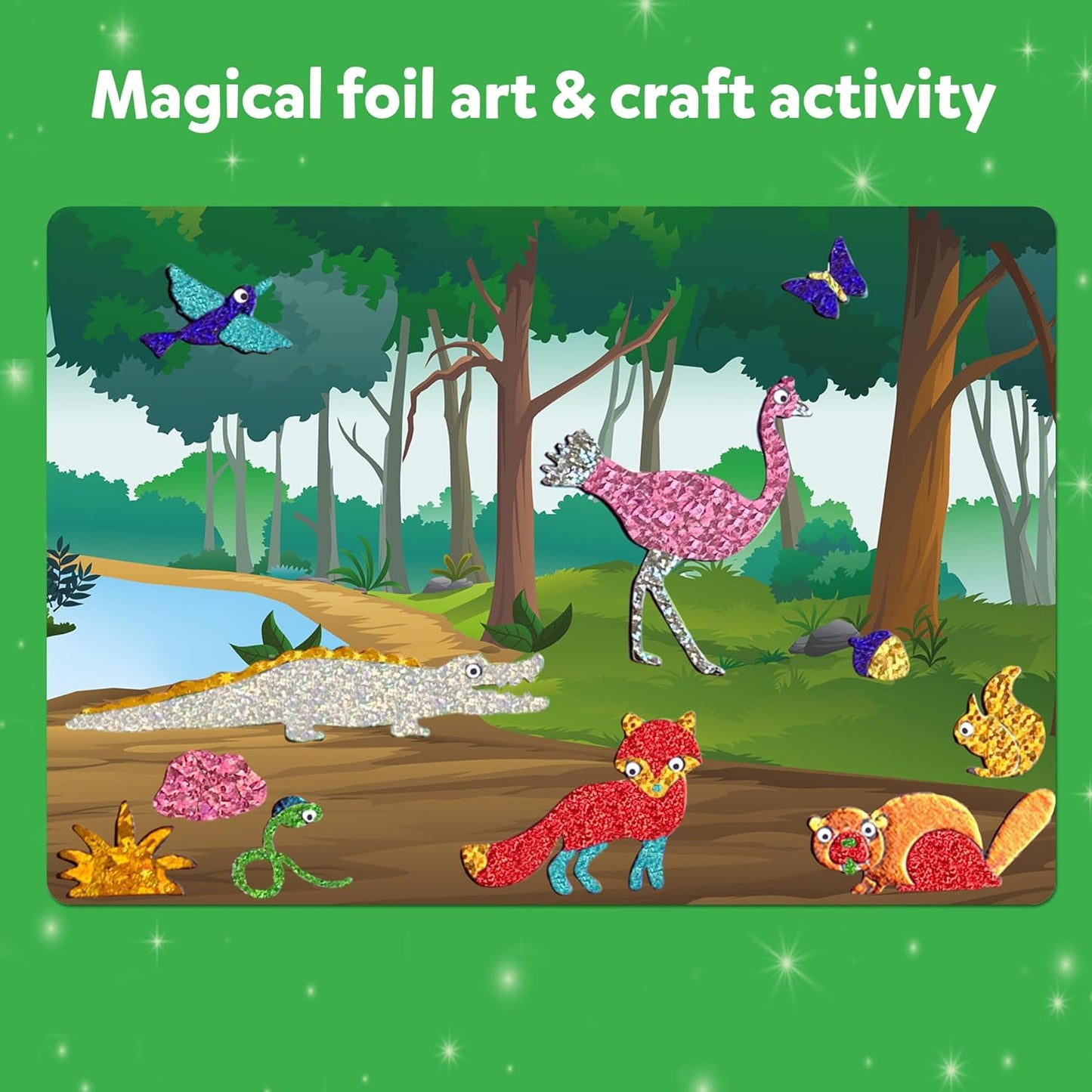 Arjoos |  Skillmatics Foil Fun -  World Of Animals | Art & Craft Activity |  DIY Creative Activity  Gifts for Boys & Girls | Ages (4 -9Years)