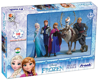 Arjoos | Disney Frozen Jigsaw Puzzle - 108 Pieces, Fun and Educational Puzzle for Kids | Perfect Gift for Frozen Fans, Ages 5+ | Return Gifts for Kids