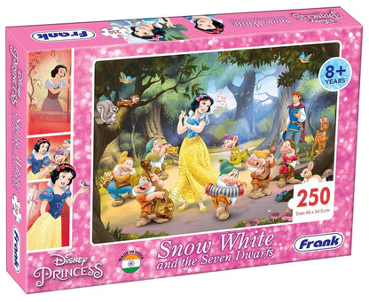 Arjoos | Disney Princess Snow White and The Seven Dwarfs Jigsaw Puzzle (250 Pieces) | Jigsaw Puzzles For Kids | Birthday Gifts for Kids - Pack of 1