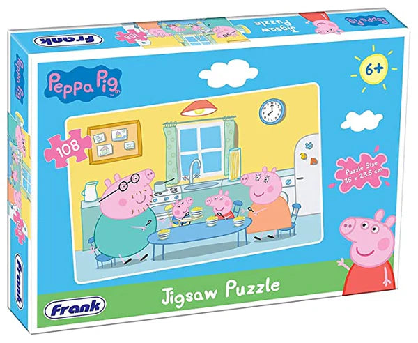 Arjoos | Frank Peppa Pig 108 Pc Jigsaw Puzzles | Jigsaw Puzzles For Kids | Birthday Gifts for Kids - Pack of 1