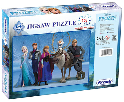 Arjoos | Disney Frozen Jigsaw Puzzle - 108 Pieces, Fun and Educational Puzzle for Kids | Perfect Gift for Frozen Fans, Ages 5+ | Return Gifts for Kids