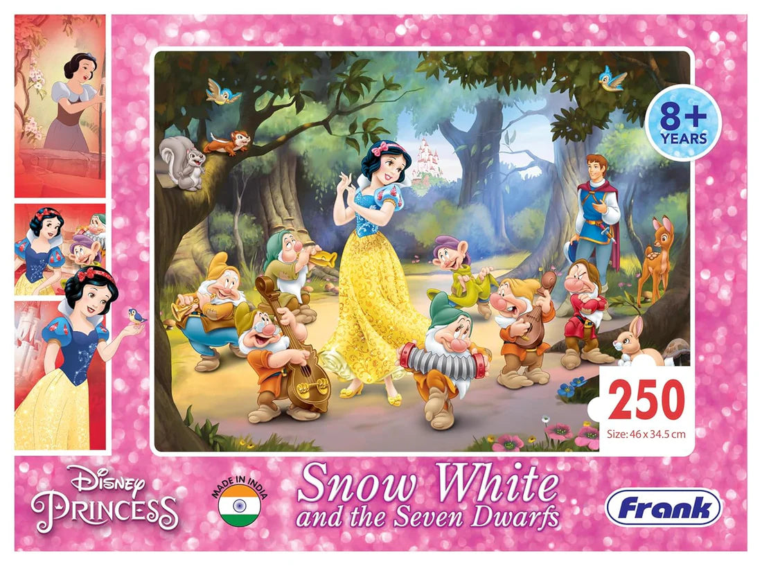 Arjoos | Disney Princess Snow White and The Seven Dwarfs Jigsaw Puzzle (250 Pieces) | Jigsaw Puzzles For Kids | Birthday Gifts for Kids - Pack of 1