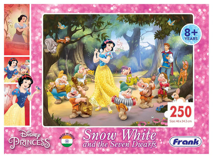 Arjoos | Disney Princess Snow White and The Seven Dwarfs Jigsaw Puzzle (250 Pieces) | Jigsaw Puzzles For Kids | Birthday Gifts for Kids - Pack of 1