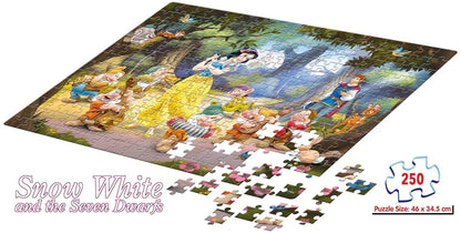 Arjoos | Disney Princess Snow White and The Seven Dwarfs Jigsaw Puzzle (250 Pieces) | Jigsaw Puzzles For Kids | Birthday Gifts for Kids - Pack of 1