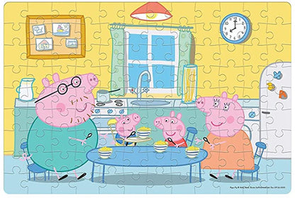 Arjoos | Frank Peppa Pig 108 Pc Jigsaw Puzzles | Jigsaw Puzzles For Kids | Birthday Gifts for Kids - Pack of 1