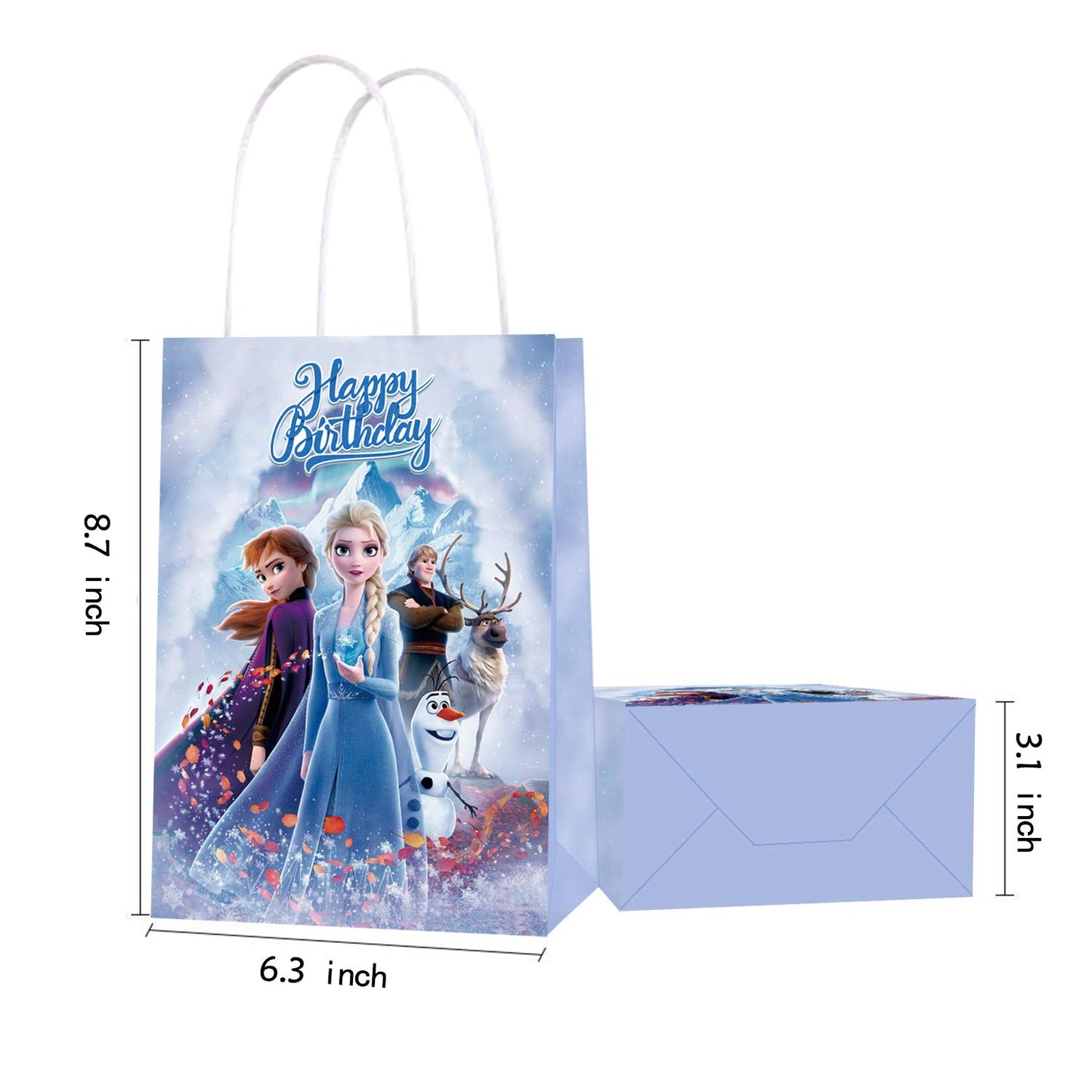 Arjoos | Frozen Birthday Party Gift Goody Bags (pack Of 12)