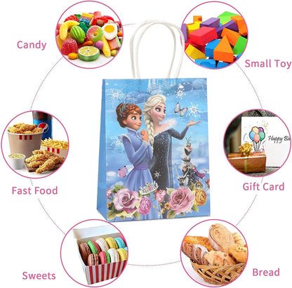 Arjoos | Frozen Birthday Party Gift Goody Bags (pack Of 12)