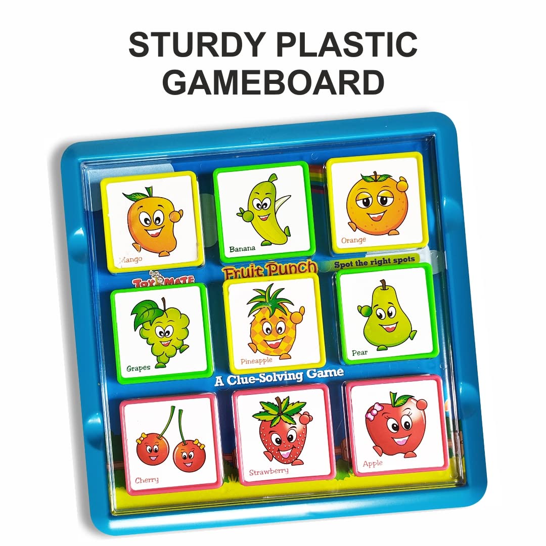 Arjoos | Fruit Punch Educational Board Games | 40 Challenges | A Clue Solving Mind Teaser Fun Game | Age-6 Years to Adults.