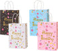 Arjoos | Happy Birthday Print Party Gift Goody Bags (pack Of 12)