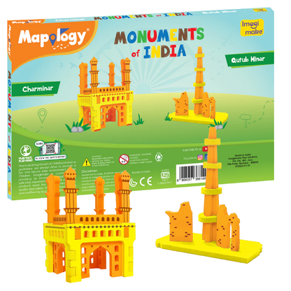 Arjoos | Imagimake - Mapology Monuments of India Charminar and Qutub Minar Construction Set