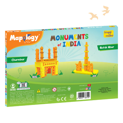 Arjoos | Imagimake - Mapology Monuments of India Charminar and Qutub Minar Construction Set