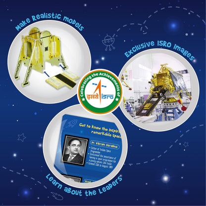 Arjoos | Imagimake Mapology Chandrayaan | Astronaut Toy   | Isro Rocket Model & Satellite |  3D Puzzles | Educational Toys For Kids | Ages 5+ .