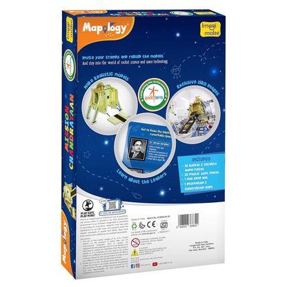 Arjoos | Imagimake Mapology Chandrayaan | Astronaut Toy   | Isro Rocket Model & Satellite |  3D Puzzles | Educational Toys For Kids | Ages 5+ .