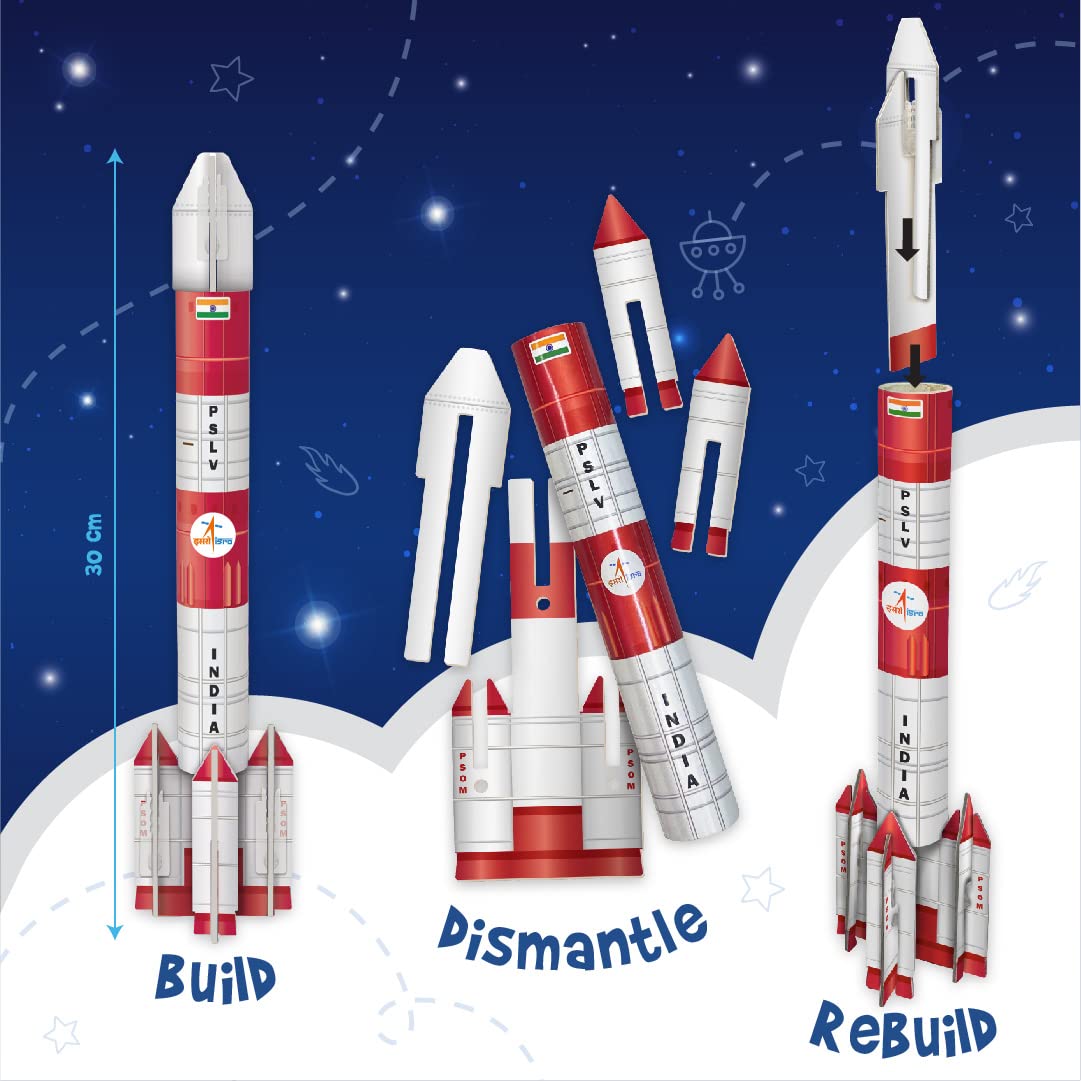 Arjoos |  Mapology Mission Mangalyaan | Astronaut Toy | Isro Rocket Model & Satellite |  3D Puzzles | Educational Toys For Kids | Gifts for 5 Year Old Boy & Girl Ages 5+ .