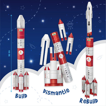 Arjoos |  Mapology Mission Mangalyaan | Astronaut Toy | Isro Rocket Model & Satellite |  3D Puzzles | Educational Toys For Kids | Gifts for 5 Year Old Boy & Girl Ages 5+ .