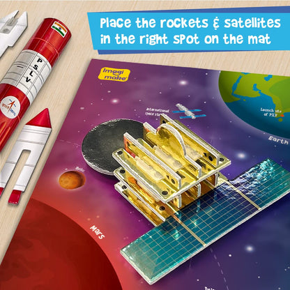 Arjoos |  Mapology Mission Mangalyaan | Astronaut Toy | Isro Rocket Model & Satellite |  3D Puzzles | Educational Toys For Kids | Gifts for 5 Year Old Boy & Girl Ages 5+ .